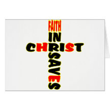 Faith Saves Cross Cards