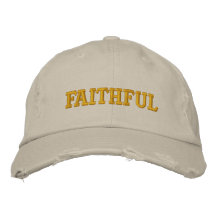 Faithful Embroidered Hats