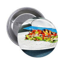 Fajitas Chicken Food Cooking Bell Peppers Onions T Pinback Button
