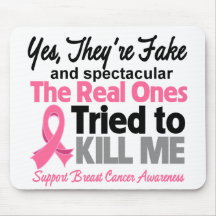 Fake and Spectacular - Breast Cancer Mouse Pad