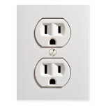 Fake Electrical Outlet Postcard