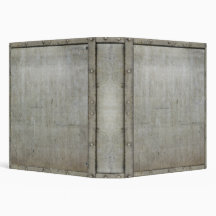 Fake Steel Print 3 Ring Binders