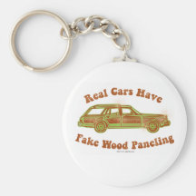 Fake Wood Panelling Keychain