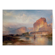 Falaises de la rivière Green - 1874 Cartes De Vœux