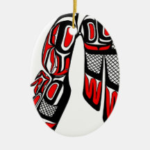 falcon red christmas tree ornaments