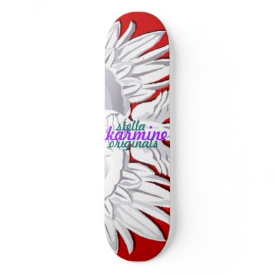 Falcon Red Premium Skateboard - Deck or Complete by StellaKarmine