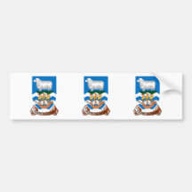 Falkland Islands Coat of Arms Bumper Stickers