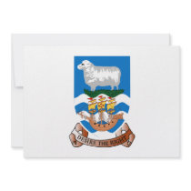 Falkland Islands Coat of Arms Invitation