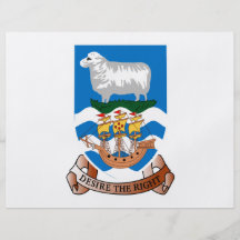 Falkland Islands Coat of Arms Personalized Flyer