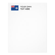 Falkland Islands Flag Custom Letterhead