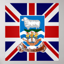Falkland Islands High quality Flag Posters