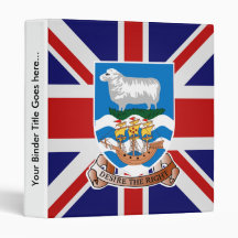 Falkland Islands High quality Flag Vinyl Binders