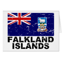 Falkland Islands Vintage Flag Cards