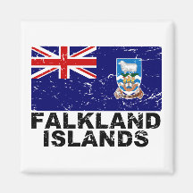 Falkland Islands Vintage Flag Refrigerator Magnet
