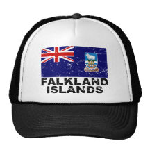 Falkland Islands Vintage Flag Trucker Hat
