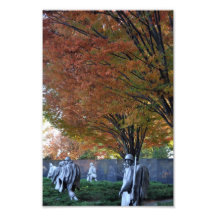Fall at Korean Memorial Photo Print