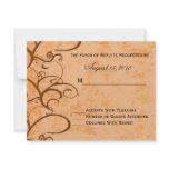 Fall/Autumn Wedding Invitation RSVP Card