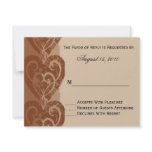 Fall/Autumn Wedding Invitation RSVP Card