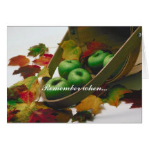 Fall beauty greeting card