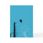FALL, BLUE GREETING Card