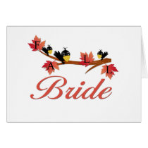 Fall Bride Favours and Apparel
