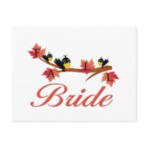 Fall Bride Favours and Apparel