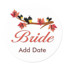 Fall Bride Stickers