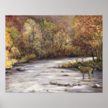 Fall Buck Original Wildlife Art Print