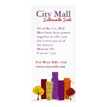 Fall Cityscape Custom Rack Cards