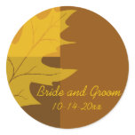 Fall Colour Block Wedding Envelope Seals