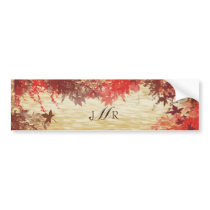 Fall Colours: Burgundy and Red Branch with Monogra