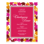 Fall Colours Thanksgiving Feast Invitation invitations