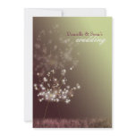 Fall Dandelion Burgundy, Lime Green Floral Wedding