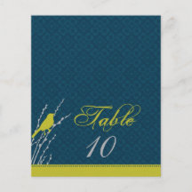 Fall Elegance Table Card 2 Custom Flyer