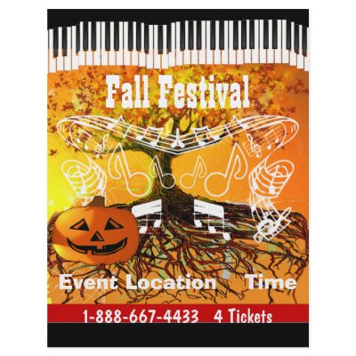 Fall Festival Halloween Event or Fall Event Flyer by samack