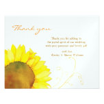 Fall Floral Wedding Favour Thank You Flat Cards Announcements
