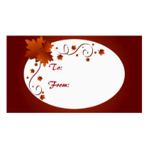 Fall frame - Gifttag
