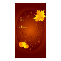Fall frame - Gifttag