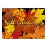 Fall greetings cards