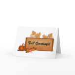 Fall Greetings card 2