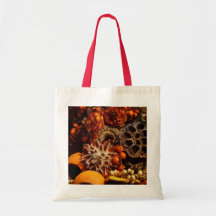 Fall Harvest Collage Tote Bag