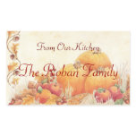 Fall Harvest-Pumpkin & Peaches Rectangular Sticker