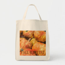 FALL HARVEST PUMPKINS CANVAS BAGS
