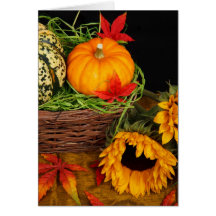 Fall Harvest Sunflowers Cards