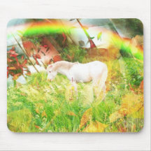 Fall Horse Mouse Pads