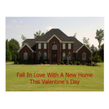 Fall In Love With A New Home Postcard