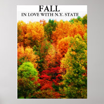 FALL, IN LOVE WITH N.Y. STATE print