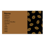 Fall kisses pattern business card