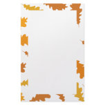 Fall Leaf Pattern. Autumn Brown Oak Leaves. Custom stationery