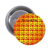 Fall leaf pattern buttons